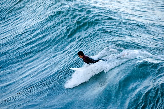 Surfing in Santa Cruz